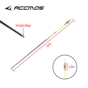 <span class=keywords><strong>6</strong></span>/12 pz Frecce in Carbonio Puro ID 4.2mm 32 Pollici Spine 400 500 600 700 800 900 1000 con Aletta a Spirale da 1.8 Pollici per Tiro con l'Arco e Caccia - Product Image 4