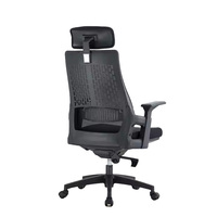 Chaise de bureau pivotante avec support lombaire en tissu, dossier haut/medium, pour cadre, idéale pour ordinateur - Nouveauté !