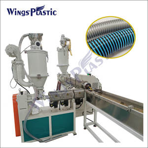 Plastique Eva LLDPE Spirale Aspirateur <span class=keywords><strong>Piscine</strong></span> Flexible Tuyau Tube Extrudeuses Extrusion Making Machine Ligne de production - Product Image 1