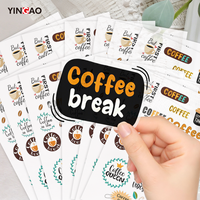 Pegatinas Personalizadas para Negocios, Impresión de Vinilo Kiss Cut, Pegatinas Decorativas Impermeables para Escaparates, Hoja de Pegatinas Ecológicas
