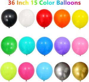 25g 36 Inch Colorful Matte Thick Latex Oblate Round Decorative <b>Balloons</b> for <b>Graduation</b> Back to School & New Year Party - Product Image 4