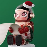 POPMART MEGA SPACE MOLLY 400% Noël 2024 PVC Échelle 1/12 Figurine d'action mystère à collectionner Décoration pour la maison Boîtes mystères Cadeaux