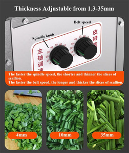 Wholesale Stainless Steel Electric <b>Vegetable</b> Cutting Machine Multifunctional Commercial Green <b>Vegetable</b> <b>Chopper</b> Slicer - Product Image 5