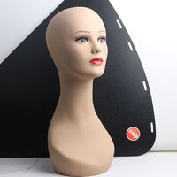 Tête de mannequin en caoutchouc pour la formation pratique, maquillage du visage, cils, cosmétologie