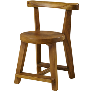 Silla de Bar de teca, silla de teca con respaldo curvo de apoyo Muebles de exterior Muebles de patio de teca Muebles de patio al aire libre - Product Image 1