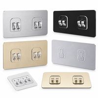 Accessoires de fixation murale personnalisables sans perçage, clips métalliques robustes pour supports muraux, fourniture en gros pour usines