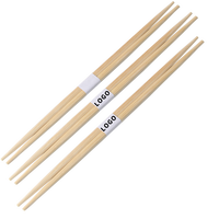 Baguettes jetables de qualité supérieure en papier de 24 cm, pointe double, pour sushi, logo personnalisé coréen, achat de baguettes japonaises