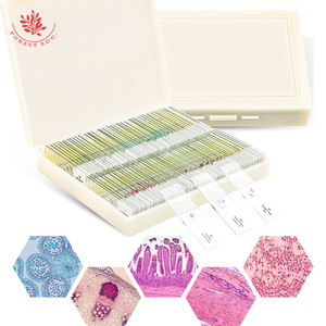 Lames microscopiques pour expériences étudiantes utilisant des microscopes : 100 spécimens structurels typiques utilisés dans l'éducation scientifique populaire. - Product Image 3