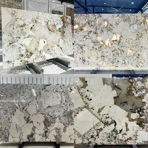 Dalles de marbre blanc Pandora naturel en gros, taille personnalisée, dalle de marbre Patagonia, carrelage, pierre de luxe, marbre brésilien Pandora - Product Image 2