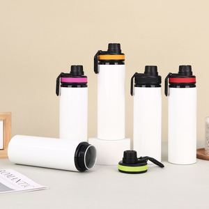 Sealed Lid 20oz Sublimation Tumbler 304 Steel Road Trip Workout Bulk Blank Heat <b>Press</b> Cup - Product Image 4