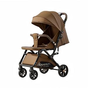 Cochecito <span class=keywords><strong>de</strong></span> Bebé Ligero <span class=keywords><strong>de</strong></span> Aluminio con Ruedas con Amortiguación, Silla <span class=keywords><strong>de</strong></span> Paseo Plegable para Bebés con Bandeja y Portavasos para Viajes - Product Image 5