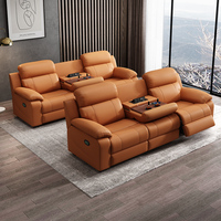 Fauteuil inclinable électrique à assistance électrique extra large pour personnes âgées Poches latérales modernes Meilleur sillon inclinable pour grand cuir synthétique