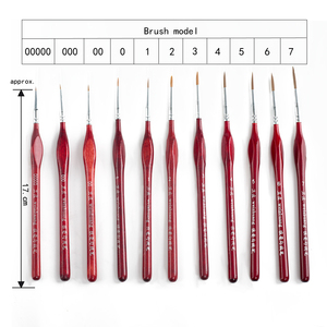 11Pcs Sơn Bàn Chải Sơn Bằng Số Tự Làm Sơn Dầu Nguồn Cung Cấp Nghệ Thuật Móc Dòng Bàn Chải Weasel Của Tóc Cao Cấp Sơn Bàn Chải Bộ - Product Image 2