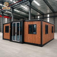 Maison Modulaire Moderne Personnalisable 20, 30 ou 40 pieds, Aménagement 1 à 4 Chambres avec Entrée Centrale en Verre, Maison Conteneur Résidentielle