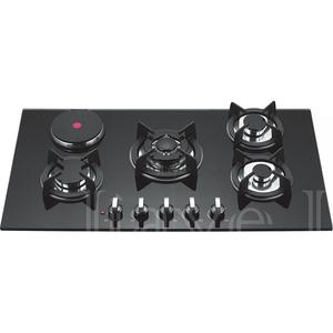 Cocina Hogar <span class=keywords><strong>Gas</strong></span> y estufa eléctrica Estufa de <span class=keywords><strong>gas</strong></span> eléctrica de 4 quemadores 4 quemadores Vidrio templado negro NG/LPG Cocina de <span class=keywords><strong>gas</strong></span> - Product Image 3