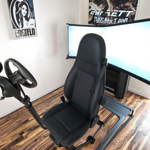 Sửa đổi ghế xe <span class=keywords><strong>PU</strong></span> không thấm nước Ba điểm dây an toàn có thể điều chỉnh trình điều khiển đào tạo giả lập ghế đua - Product Image 3