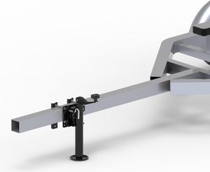 Cric <span class=keywords><strong>de</strong></span> <span class=keywords><strong>remorque</strong></span> pivotant à fixation par boulon TOWKING, 1000 lb, à levage vertical <span class=keywords><strong>de</strong></span> 10 pouces, avec <span class=keywords><strong>plaque</strong></span> <span class=keywords><strong>de</strong></span> pied, à commande par rotation supérieure - Product Image 5