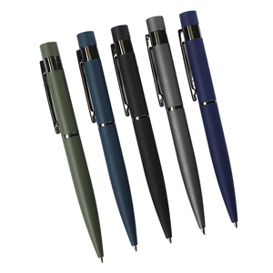 Meilleure qualité cadeau d'affaires haut de gamme Logo personnalisé stylo à bille caoutchouc métal givré mat Design sophistiqué pour - Product Image 6