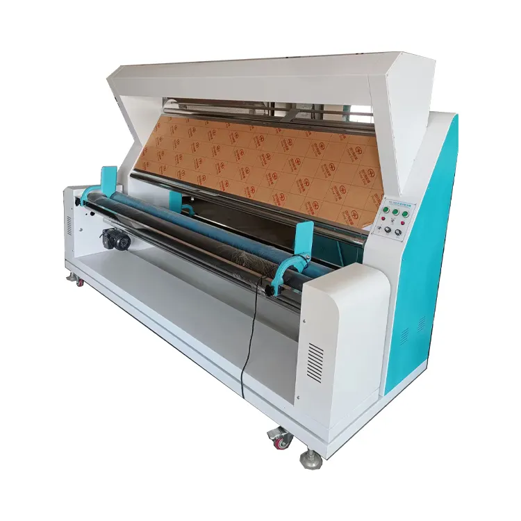 Mesin rol inspeksi kain kecepatan tinggi tekstil memeriksa kain santai dan memeriksa mesin