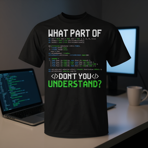 Quelle partie du message ne comprenez-vous pas ? T-shirt pour programmeurs et passionnés d'informatique - Product Image 3