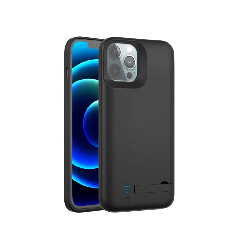 New coming 6000mah tpu full protecting power external charging battery case for iphone 12 13 pro max with 1 year warranty