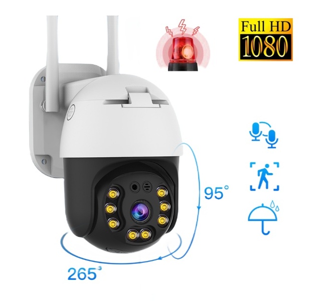 Hot Selling Outdoor PT Waterproof IP66 PTZ Wifi 1080P 2MP IP Security Camera