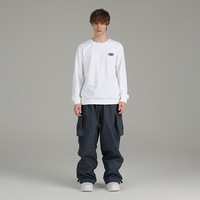 Pantalon de Ski pour homme, pantalon d'hiver pour femme, vêtements de Snowboard, Ski en plein air, vêtements de neige pour femme, imperméable, ample, Cargo, Jeans Hipster