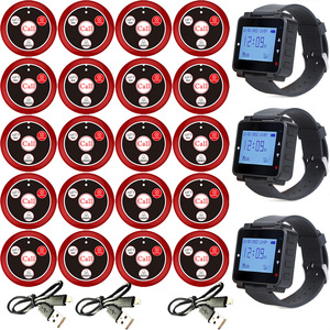 Sistema de Llamada Inalámbrico para Restaurantes y Cafeterías Crony, Set de 20 Relojes de Pulsera para Invitados, Batería de 200mAh, Alcance de 500 pies para Servicio a Mesa - Product Image 4
