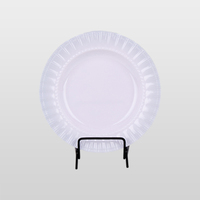 Assiettes en mélamine bleues texturées, isolantes thermiquement, résistantes aux taches, pour café, famille, dîner quotidien, décoration de table assortie