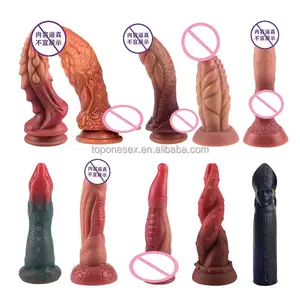 Flüssiges Silikon Hetero morph Simuliertes Tier Riesiger Penis dildo für Frauen Großer Super weicher Mastur bator Sexspielzeug für Erwachsene