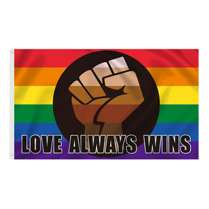 Nouveau design personnalisé Rainbow Love Is Love Gay Pride Flag Livraison rapide - Product Image 2