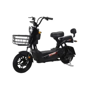 Sepeda listrik 48V 12/20ah, sepeda motor skuter 350w 500w untuk 2 orang Harga rendah sepeda kota dewasa elektrik