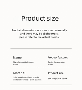 Massivholz Kratzbaum Turm Boden Decke Katzen Klettergerüst Höhenverstellbar Katzenbaum Nachhaltig Funktion Decken Zugang - Product Image 5