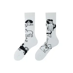 Factory Wholesale Newest Breathable Casual Sports Socks Cotton Cushioned OEM Custom Logo Yoga Print Nylon Compression Features