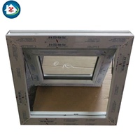 Grille de fenêtre standard en PVC/UPVC pour salle de bain, design de fenêtre à auvent, taille de fenêtre