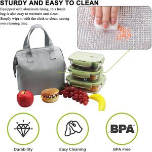 <span class=keywords><strong>Bolsa</strong></span> Térmica Impermeable para Almuerzo, Grande, Ecológica, con Cierre, para Mujeres y Hombres, para Picnic, <span class=keywords><strong>Trabajo</strong></span>, Senderismo, Playa - Product Image 3