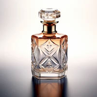 Nouvelle bouteille de parfum en verre cristal poli de style européen, design personnalisé, 30 ml, 50 ml, 100 ml, luxe, exclusivité Dubaï