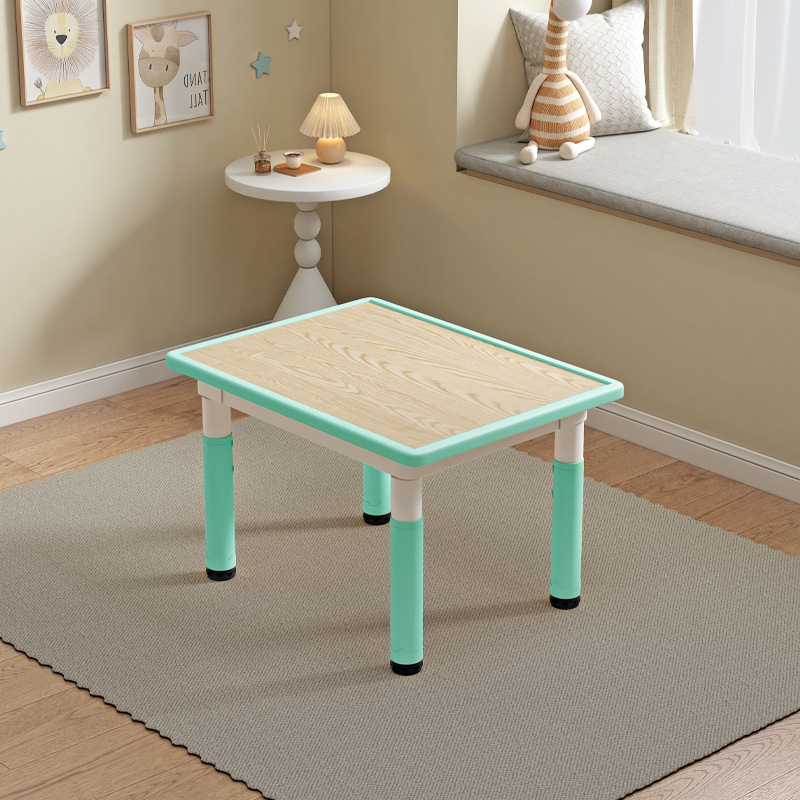 Verde menta con vetas de madera