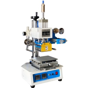 Automatic Pneumatic Stamping Embossing Printing Machine Heat Press Plate <b>Leather</b> Wood Plastic Card Paper Napkin Hot Foil Logo - Product Image 4