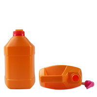 Bouteille en plastique HDPE 3800 ml à poignée, prix usine, pour détergent, produits chimiques, bouteille industrielle