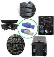 Prise femelle Powercon IP44 3 broches, 20A 250V, coque ignifuge UL94-V0 PA6, verrouillage par loquet, bornes en cuivre plaqué, câblage par vis et soudure