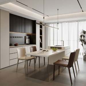 Mueble para Vajilla Personalizado, Moderno y Sencillo, Mueble Alto Integrado para Sala de Estar, Vinoteca y Mueble de Almacenamiento - Product Image 2