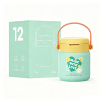 Boîte à lunch isotherme sous vide en acier inoxydable 304 à double paroi avec logo personnalisé, cuillère pliable, large ouverture et couvercle détachable