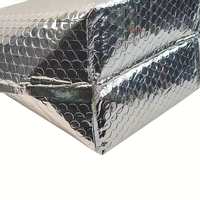 Sac d'isolation thermique jetable en papier d'aluminium doublé de glace froide pour l'expédition de fruits de mer