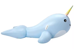FDS Adulto Grande Narwhal Inflable Piscina Balsa <span class=keywords><strong>Playa</strong></span> Piscina Relajación, Explotar <span class=keywords><strong>Boyas</strong></span> <span class=keywords><strong>de</strong></span> Piscina en forma <span class=keywords><strong>de</strong></span> Animal - Product Image 2