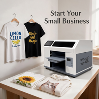 Imprimante DTG A3 avec circulation automatique d'encre blanche, tête XP600, machine d'impression directe sur vêtement pour le commerce de T-shirts et de sweats à capuche