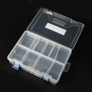 Cajas organizadoras <span class=keywords><strong>de</strong></span> joyería para <span class=keywords><strong>herramientas</strong></span> artesanales, contenedores <span class=keywords><strong>de</strong></span> almacenamiento <span class=keywords><strong>de</strong></span> 2 capas transparentes <span class=keywords><strong>de</strong></span> plástico con divisores, 21871 - Product Image 1