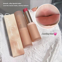 Lote de Lápices Labiales en Tonos Nude, Acabado Mate Sedoso, para Fiestas, Maquillaje Labial Retro