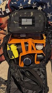 Free Sample Fasion Outdoor Portable Waterproof Scratch-proof Dual Shoulders Backpack Handheld PTZ Stabilizer <b>Camera</b> <b>Bag</b> - Product Image 2