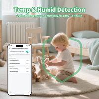 5 pouces Audio bidirectionnel sans fil Wifi double caméra bébé moniteur avec Vision nocturne rappel d'alimentation de cri 2.4ghz application mobile prise en charge